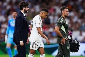 Real Madrid đau đầu vì chấn thương của Mbappe