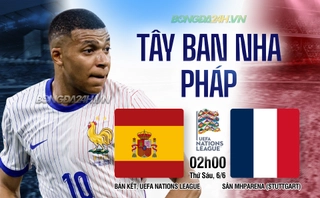 Tây Ban Nha hạ gục Pháp trong trận cầu kinh điển … 9 bàn thắng